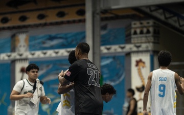 Koa Moana 25 Marines play Palauan National U23 Basketball Team