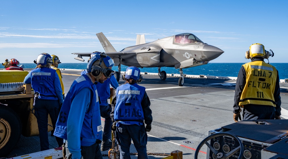 USS America (LHA 6) Conducts Flight Operations