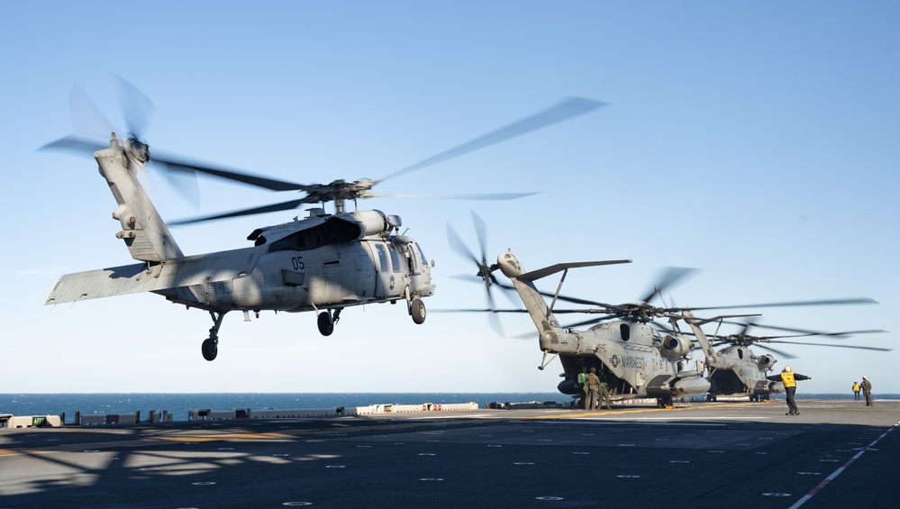 USS America (LHA 6) Conducts Flight Operations