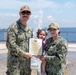 DC3 Gutierrez Reenlistment Ceremony Onboard CFAY