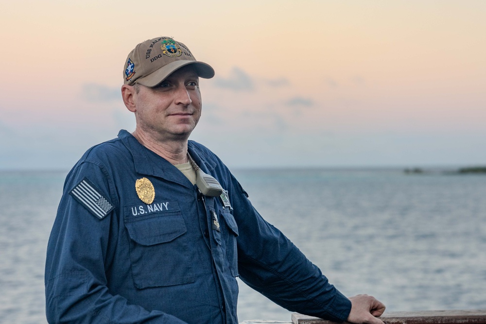 USS Ralph Johnson (DDG 114) Arrives in Diego Garcia for a Brief Stop for Fuel
