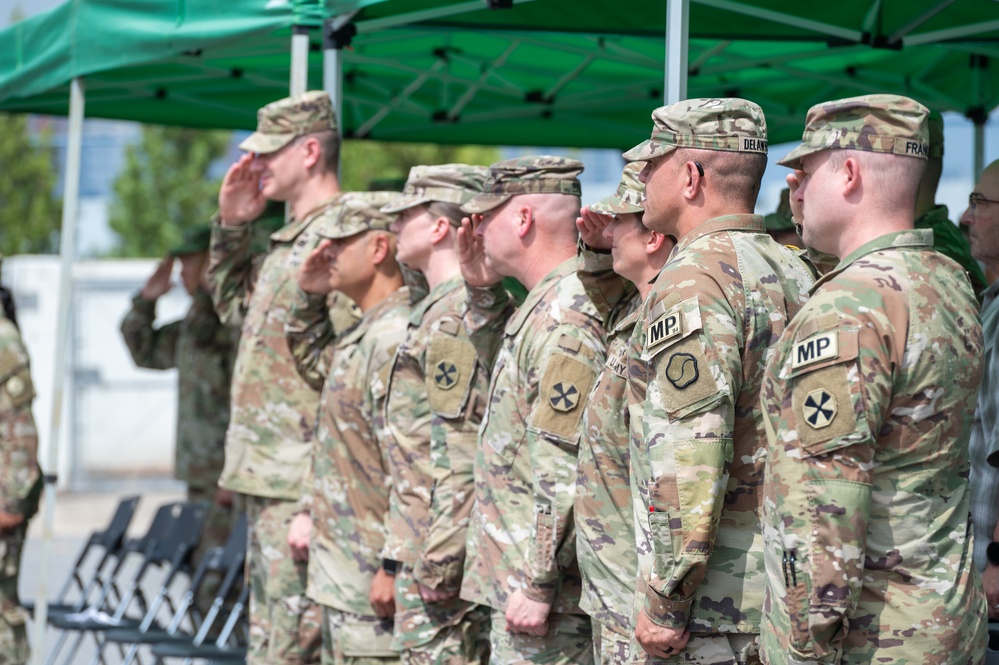 Senior leaders salute flag at memorialization