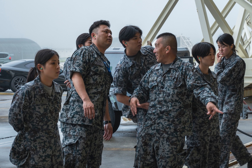 JASDF observe annual ASAF maintenance lift certification