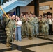 Brigadier General Roderick F. Laughman receives clap-out
