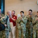 Brigadier General Roderick F. Laughman receives clap-out