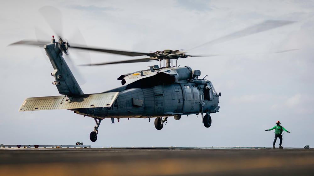 George Washington Conducts Flight Operations