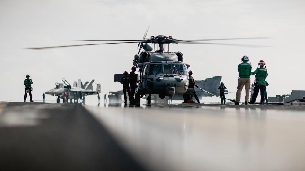 George Washington Conducts Flight Operations
