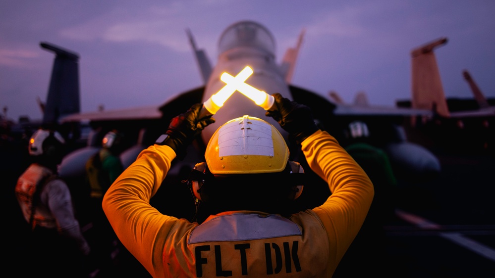 George Washington Conducts Flight Operations
