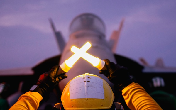 George Washington Conducts Flight Operations