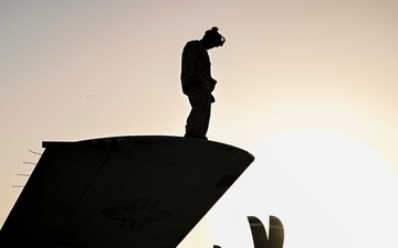VMM-161 (REIN) Marines ensure mission readiness with KC-130J inspection