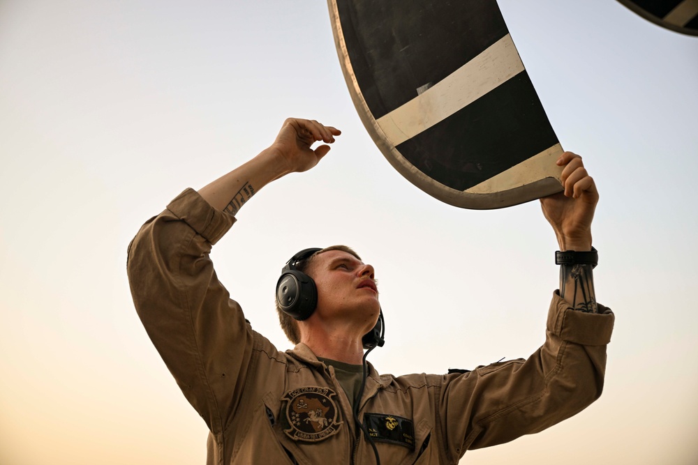 VMM-161 (REIN) Marines ensure mission readiness with KC-130J inspection