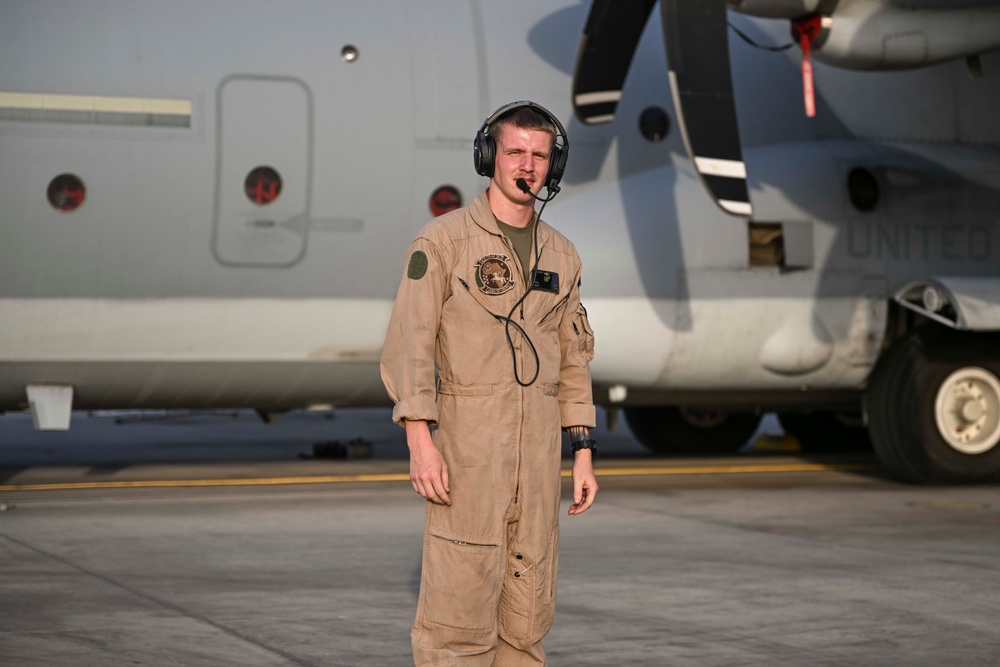 VMM-161 (REIN) Marines ensure mission readiness with KC-130J inspection