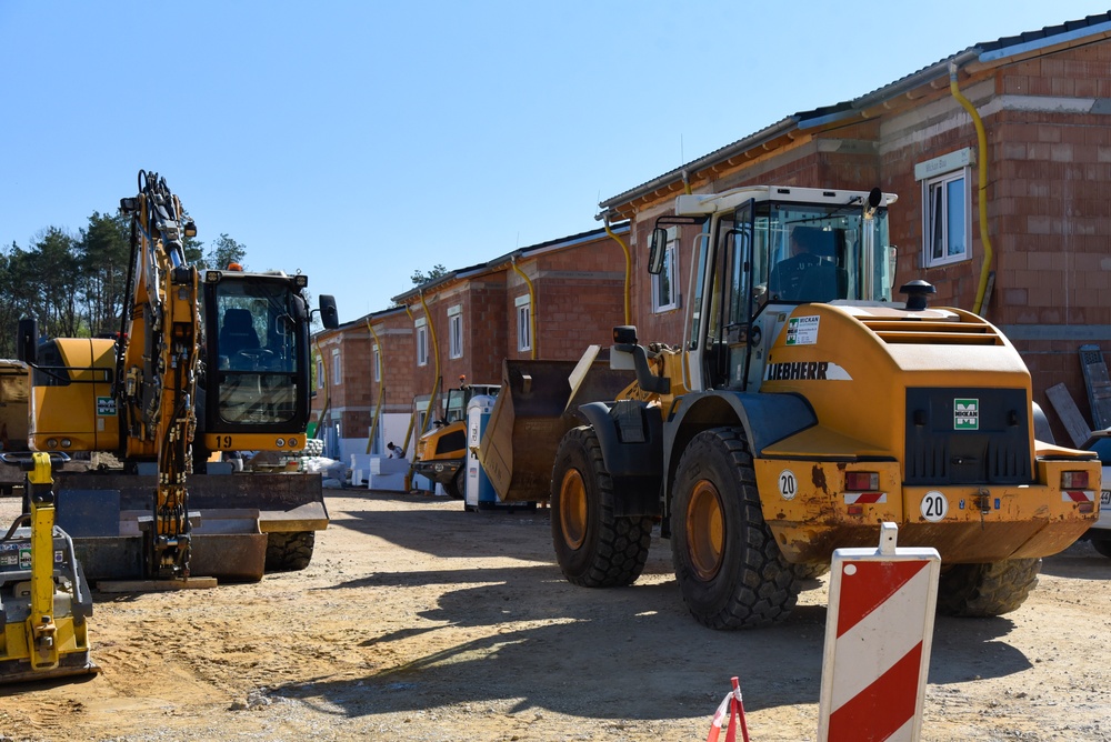 Construction progresses on the Army family housing project at Rose Barracks in Vilseck
