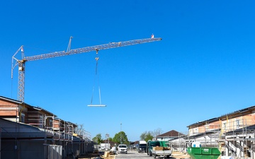 Construction progresses on the Army family housing project at Rose Barracks in Vilseck, Germany