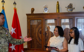 Award Presentation for SFC Michael Correa at USAFRICOM