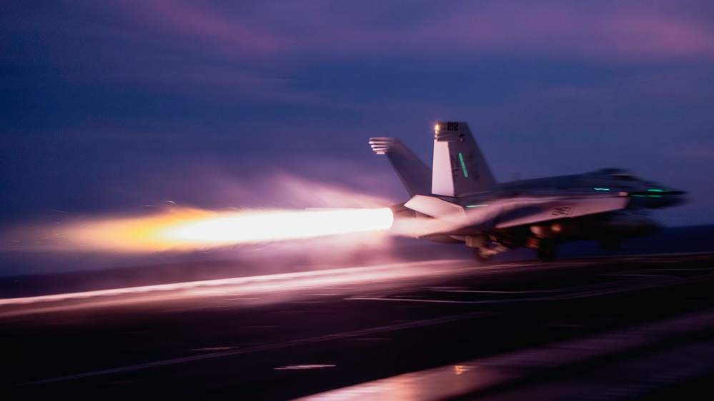 George Washington Conducts Flight Operations