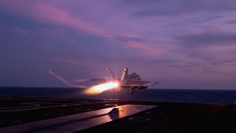 George Washington Conducts Flight Operations