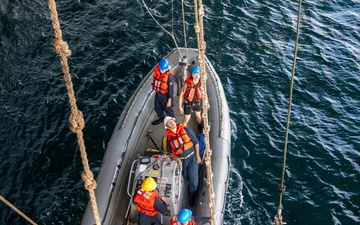 USS Gerald R. Ford (CVN 78) Recovers Small Boat Launch