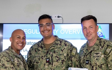 BM2 Miguel Albarran Frocking Ceremony onboard NSA Souda Bay