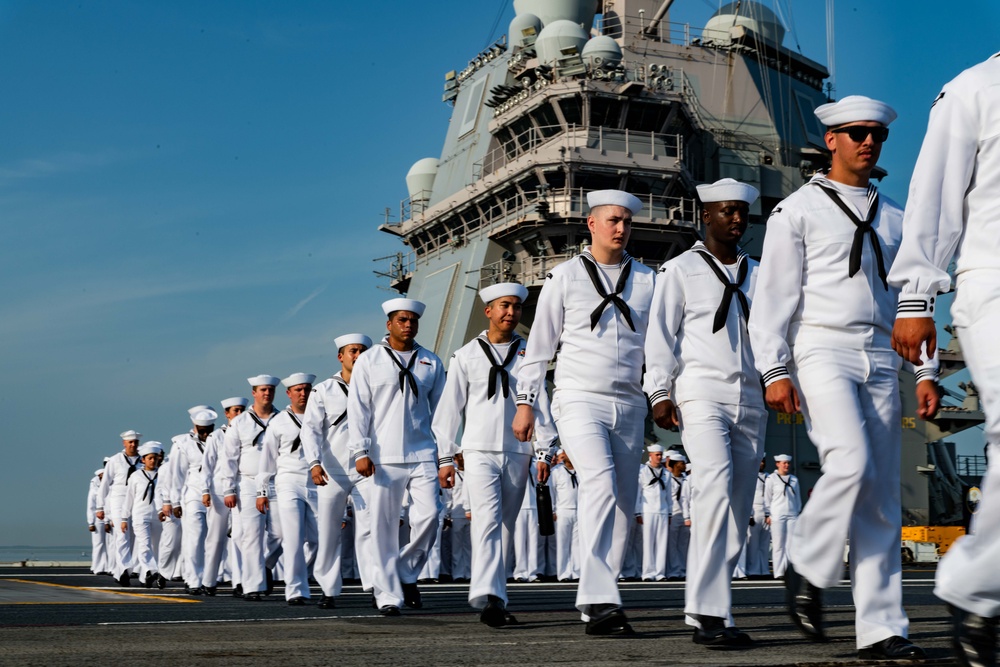 USS Gerald R. Ford (CVN 78) Departs from Naval Station Norfolk