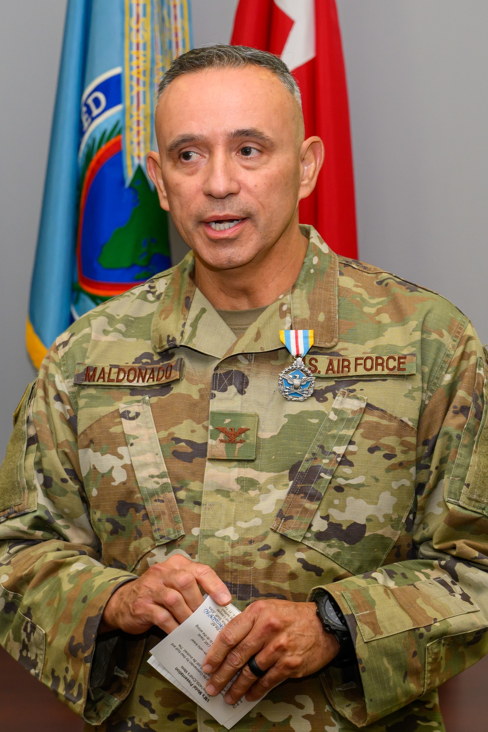 Award Presentation for COL Valentin Maldonado at USAFRICOM