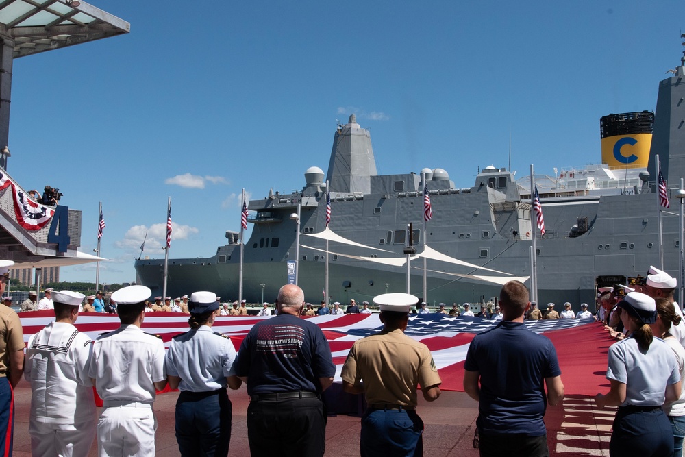 Trident Brass Quintet participates in the Intrepid Museum Memorial Day ceremony