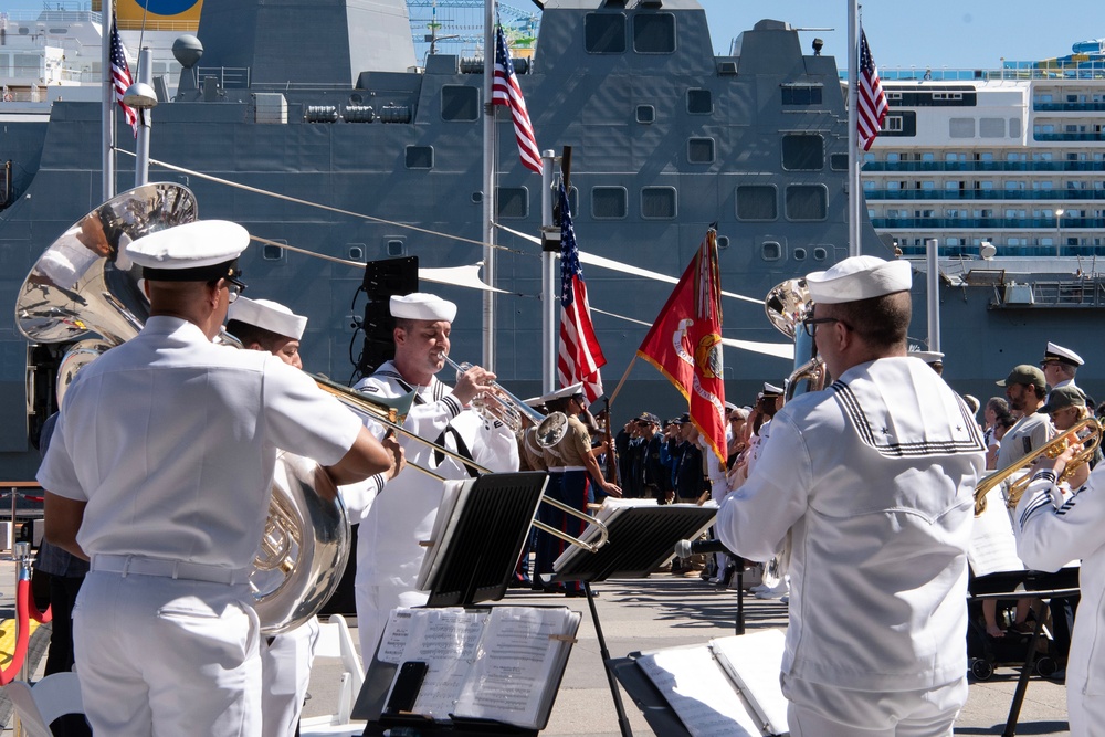 Trident Brass Quintet participates in the Intrepid Museum Memorial Day ceremony
