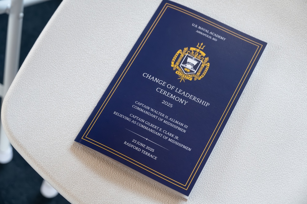 U.S. Naval Academy Change of Leadership - Commandant of Midshipmen Capt. Walter Allman III