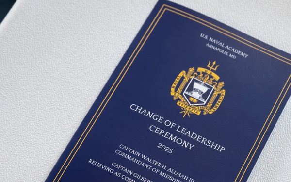 U.S. Naval Academy Change of Leadership - Commandant of Midshipmen Capt. Walter Allman III