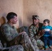 Coalition Forces meet with local civilian population