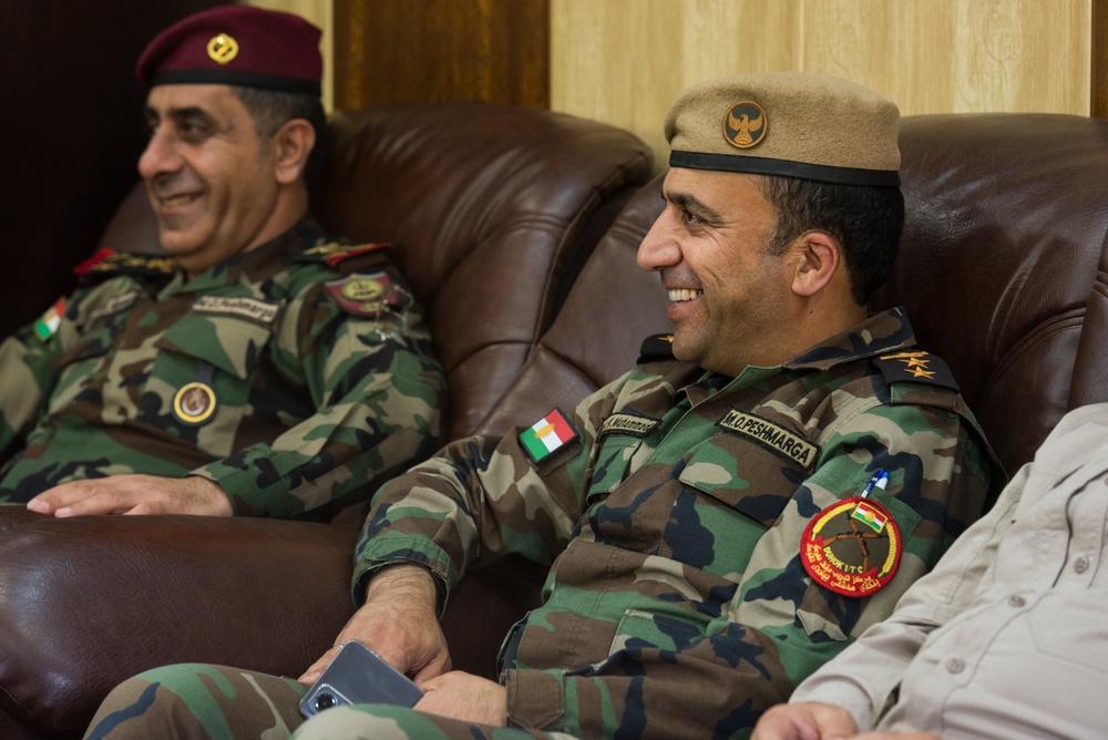 Coalition Advisors Visit Peshmerga Atrush Infantry Training Center