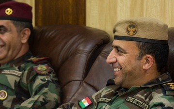 Coalition Advisors Visit Peshmerga Atrush Infantry Training Center