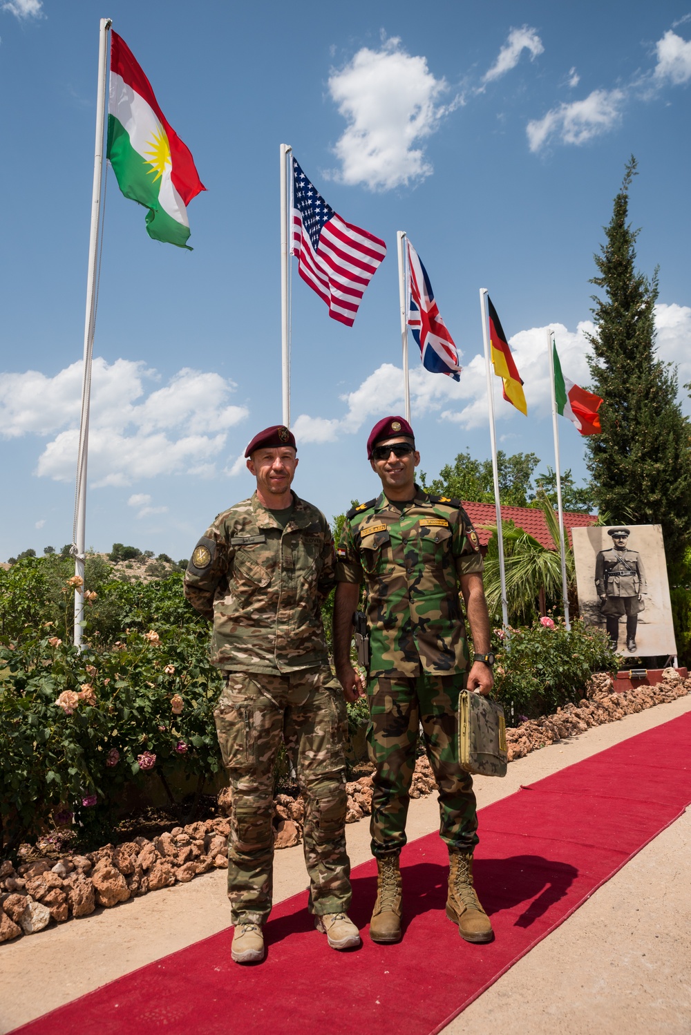 Coalition Advisors Visit Peshmerga Atrush Infantry Training Center