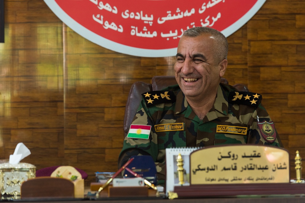 Coalition Advisors Visit Peshmerga Atrush Infantry Training Center