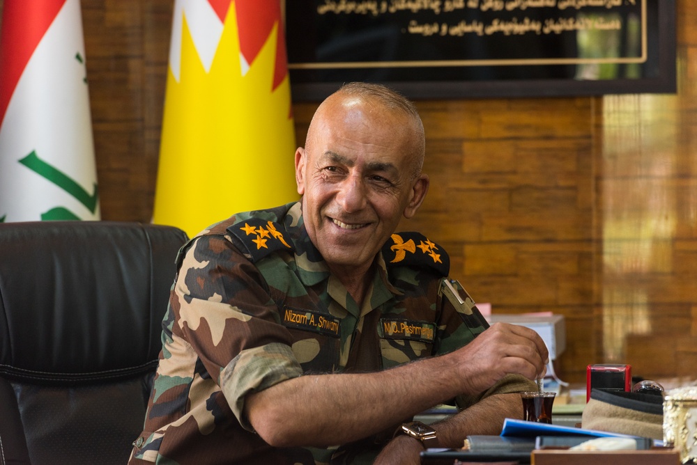 Coalition Advisors Visit Peshmerga Atrush Infantry Training Center