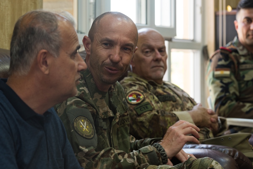 Coalition Advisors Visit Peshmerga Atrush Infantry Training Center