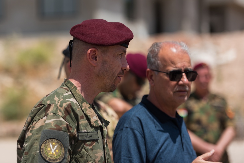 Coalition Advisors Visit Peshmerga Atrush Infantry Training Center