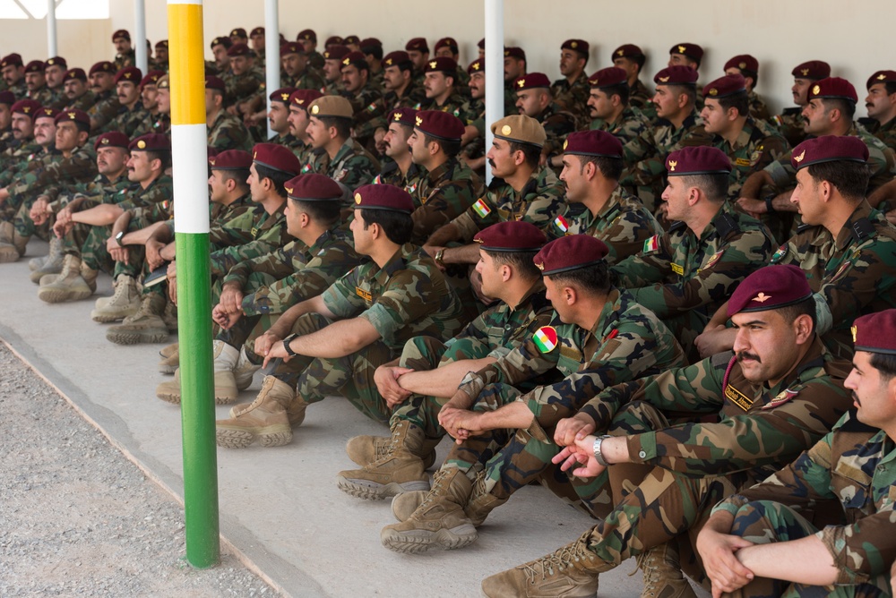 Coalition Advisors Visit Peshmerga Atrush Infantry Training Center