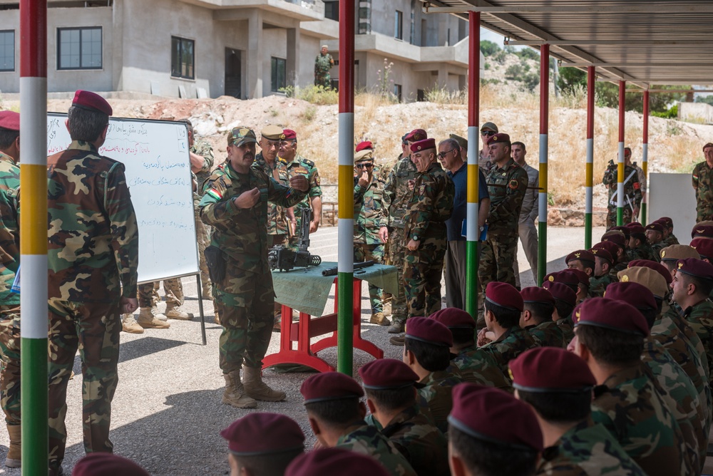 Coalition Advisors Visit Peshmerga Atrush Infantry Training Center
