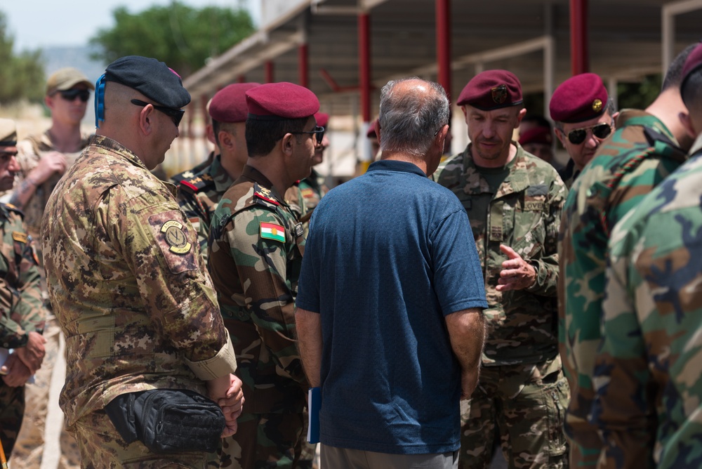 Coalition Advisors Visit Peshmerga Atrush Infantry Training Center
