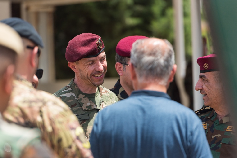 Coalition Advisors Visit Peshmerga Atrush Infantry Training Center