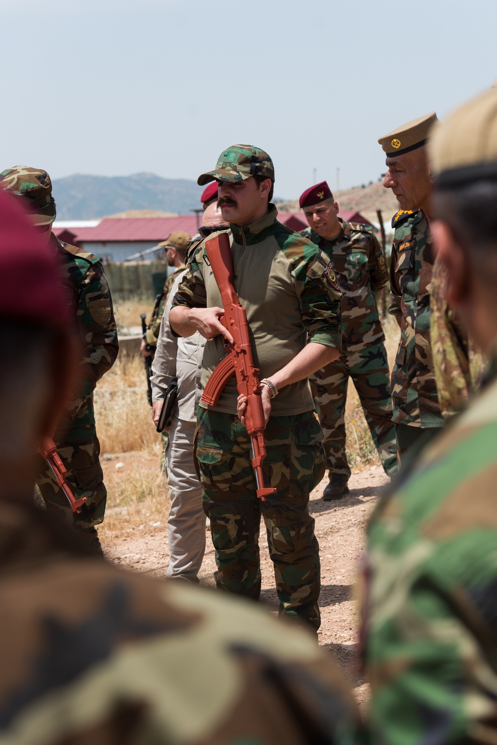 Coalition Advisors Visit Peshmerga Atrush Infantry Training Center