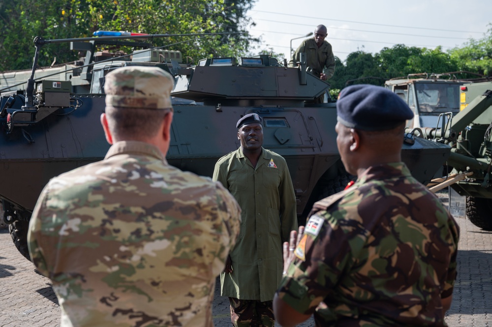 Massachusetts National Guard collaborates with Kenya Defence Forces on M1117 maintenance, strengthen long-standing partnership