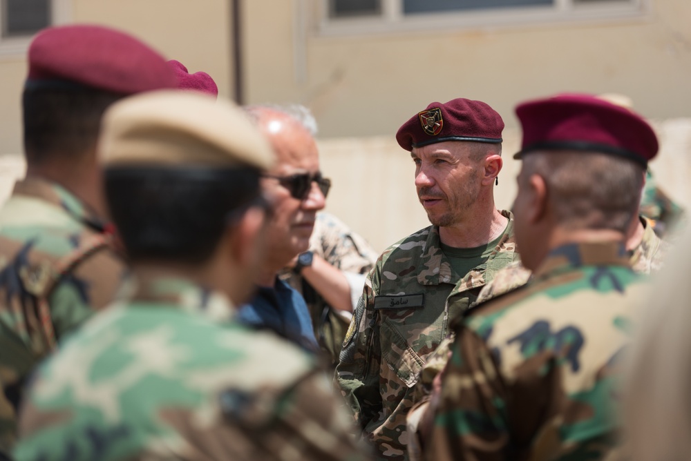 Coalition Advisors Visit Peshmerga Atrush Infantry Training Center
