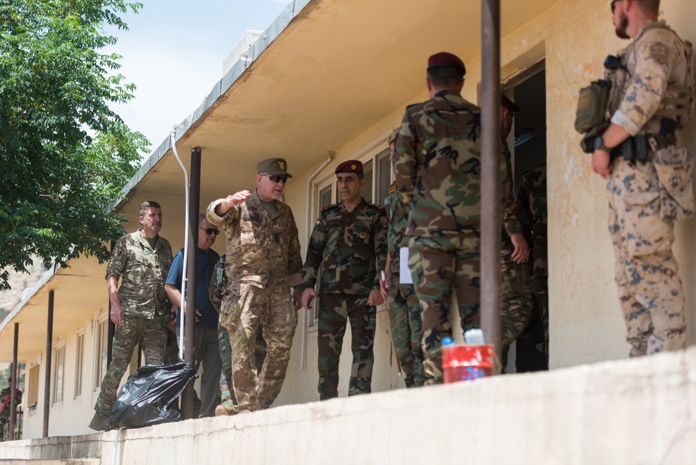 Coalition Advisors Visit Peshmerga Atrush Infantry Training Center