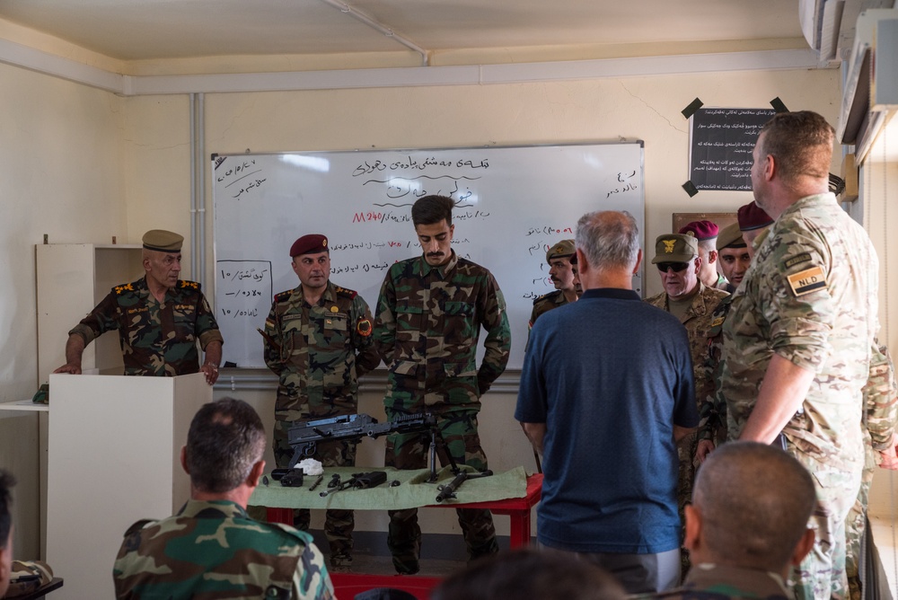 Coalition Advisors Visit Peshmerga Atrush Infantry Training Center