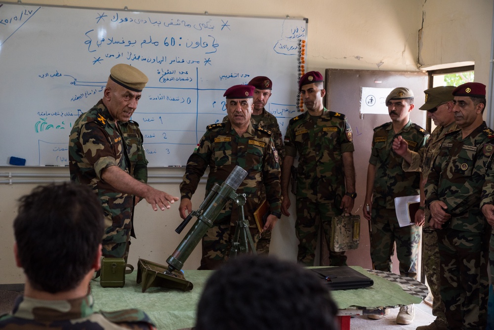 Coalition Advisors Visit Peshmerga Atrush Infantry Training Center