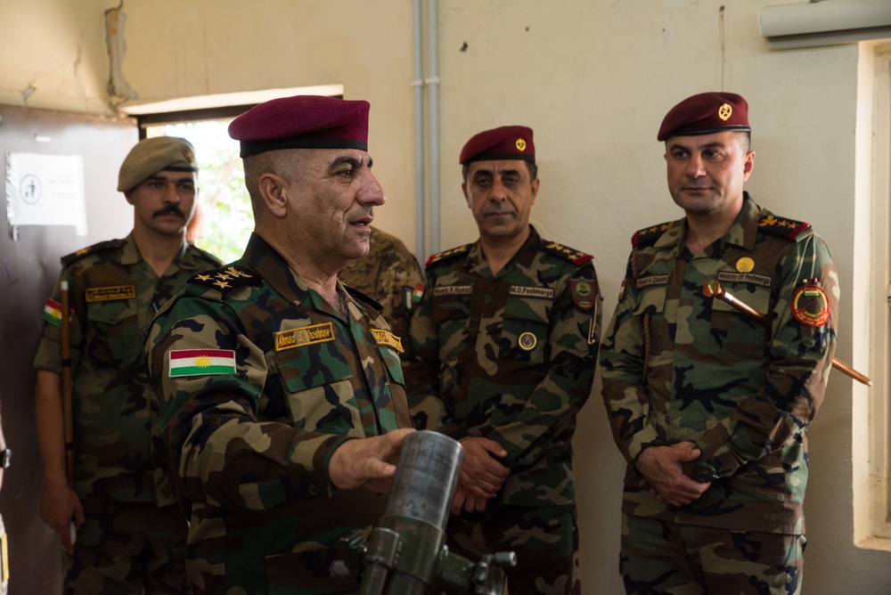 Coalition Advisors Visit Peshmerga Atrush Infantry Training Center