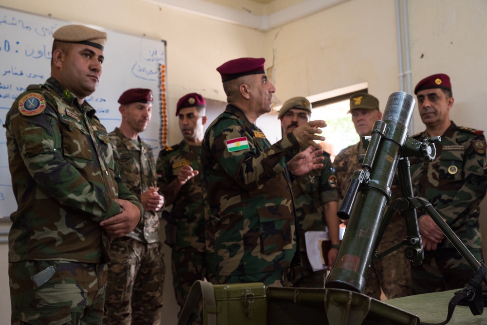 Coalition Advisors Visit Peshmerga Atrush Infantry Training Center