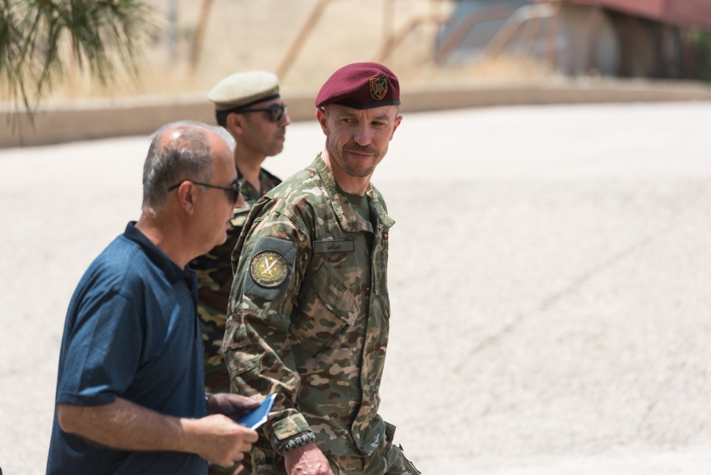 Coalition Advisors Visit Peshmerga Atrush Infantry Training Center